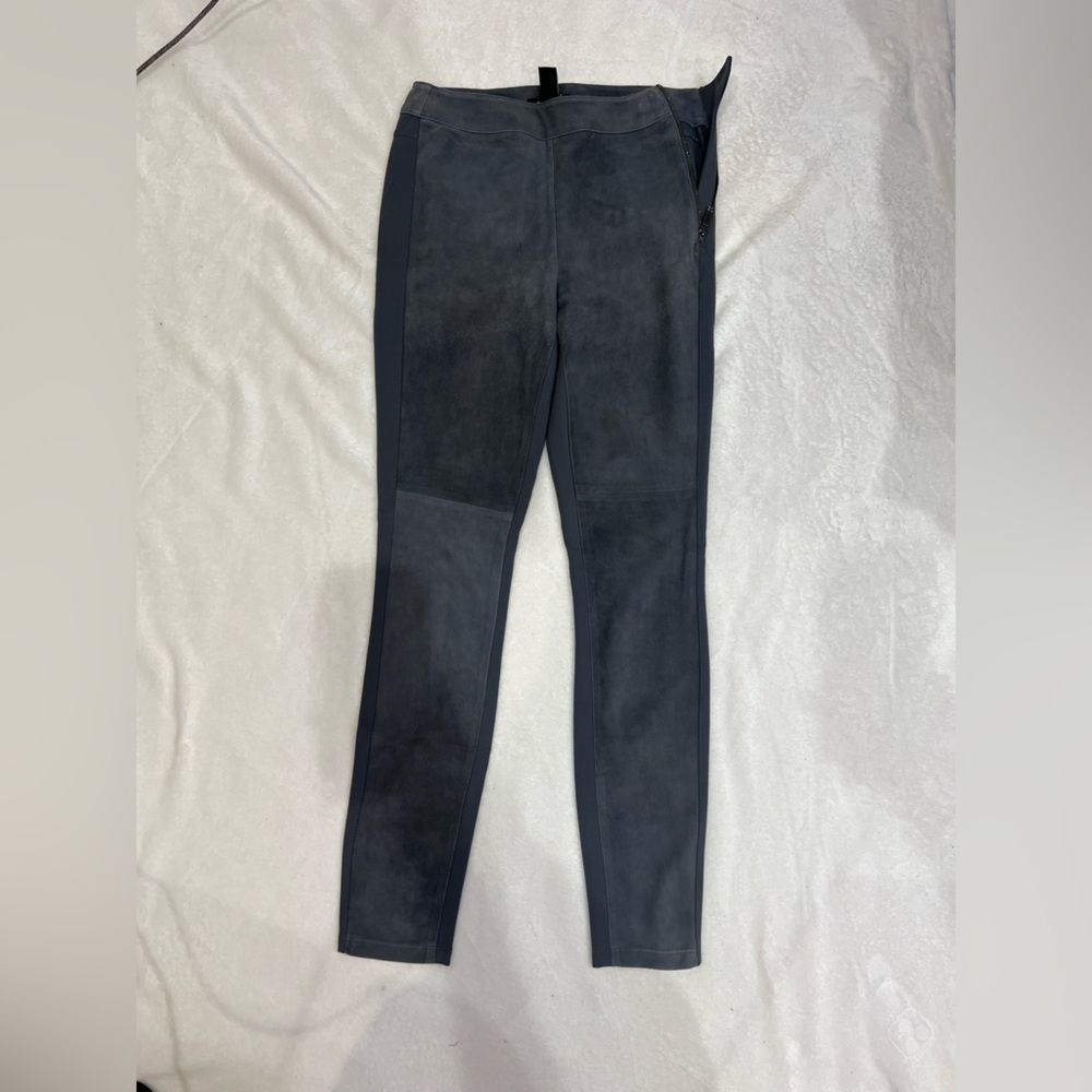 White House Black Market Genuine Suede Skinny‎ Pants Gray
